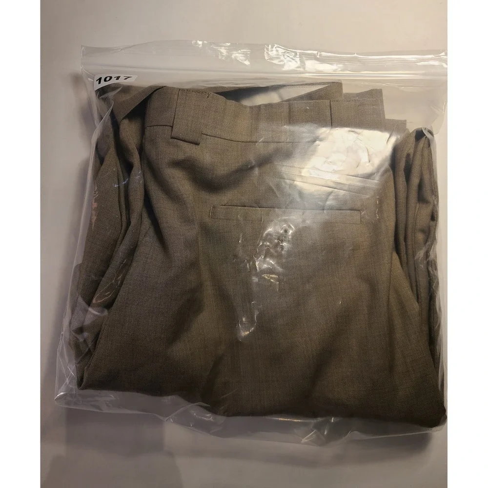 Zacchi Classico Italiana Men's Tan Pleated‎ Cuffed Dress Pants 34x34 Trouser